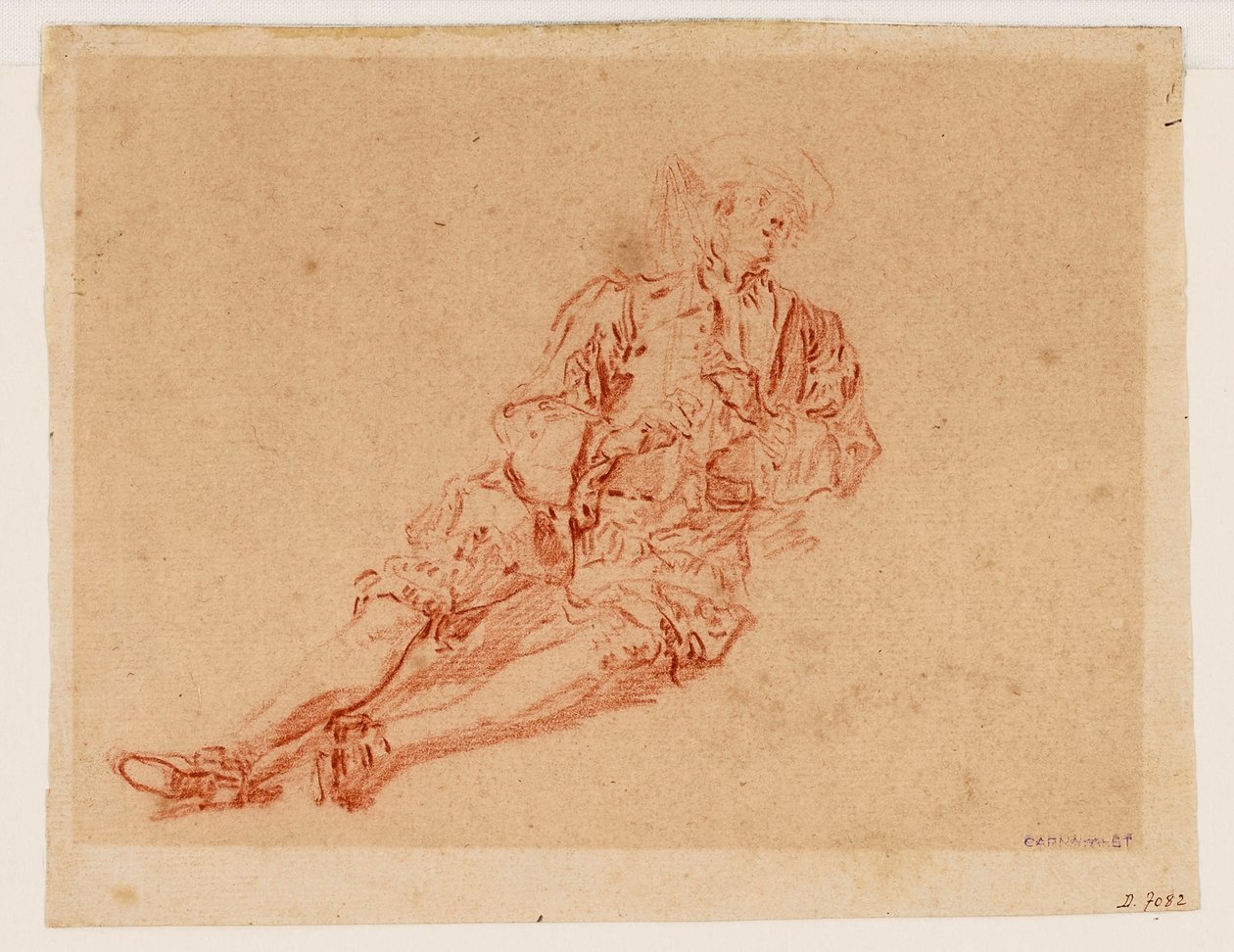 Seated Man, Legs Extended by Nicolas Lancret