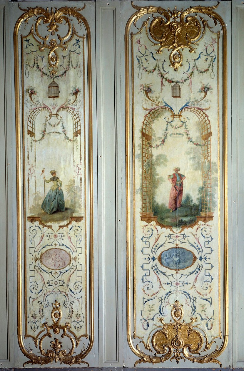 Painted Panel of the Hotel de Peyrenc by Nicolas Lancret