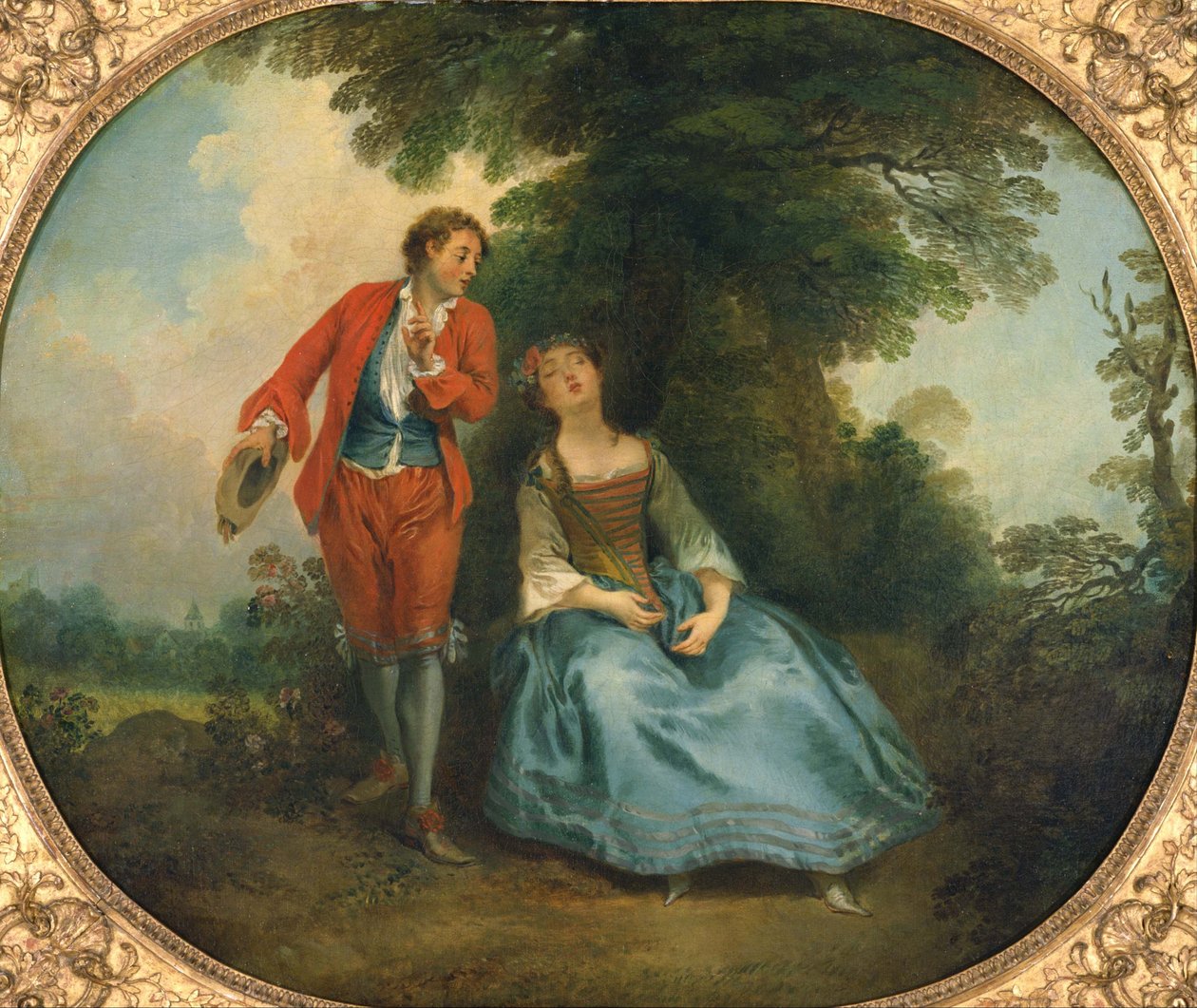 Sleeping Shepherdess, ca 1730 by Nicolas Lancret