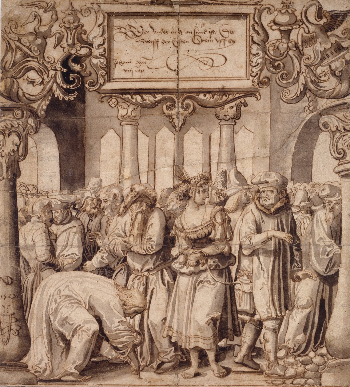 The Woman taken in Adultery by Nicolas Manuel Deutsch