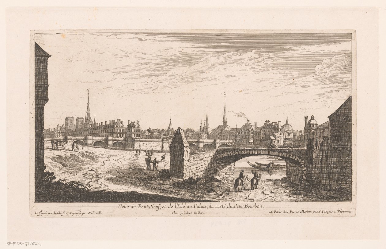 View of the Pont Neuf (title on object) by Nicolas Perelle