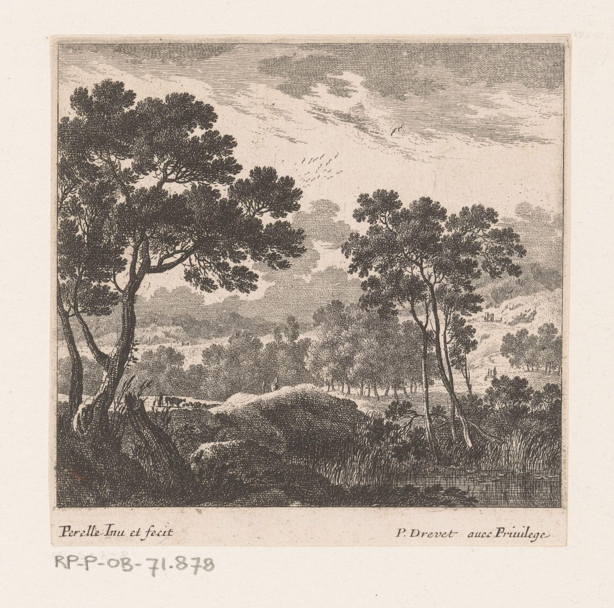 Landscape with Trees and Lake by Nicolas Perelle