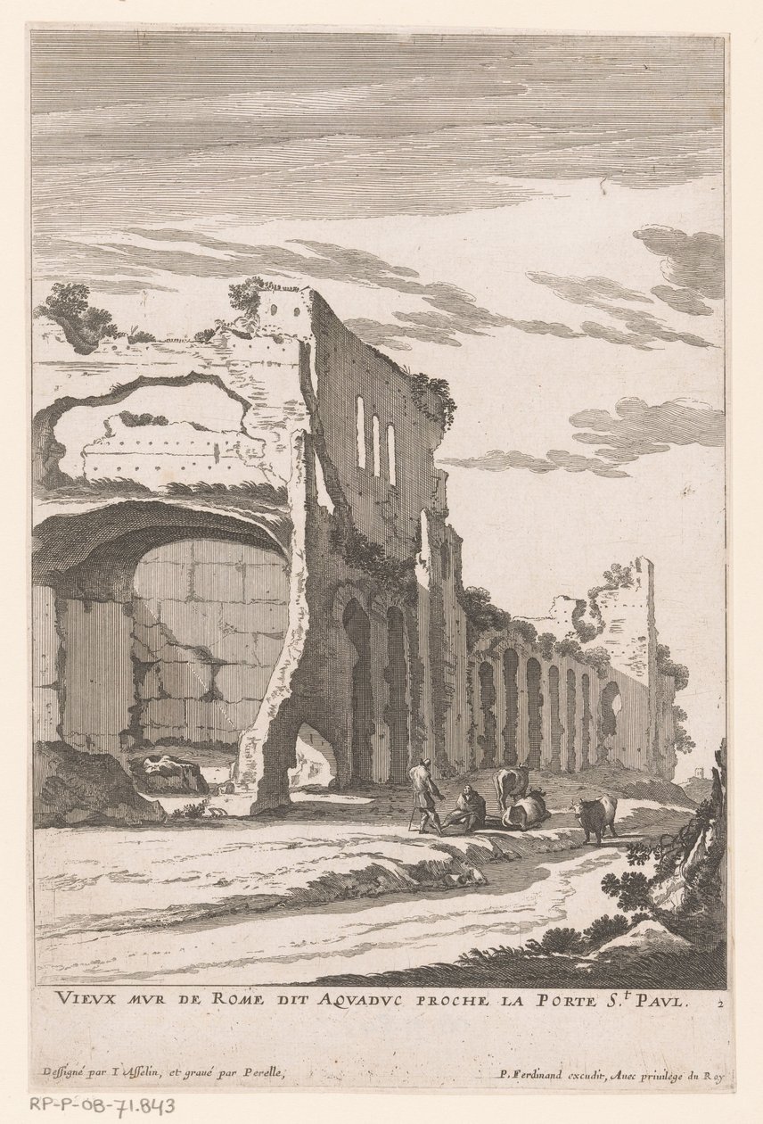 Ruins of an Aqueduct in Rome by Nicolas Perelle