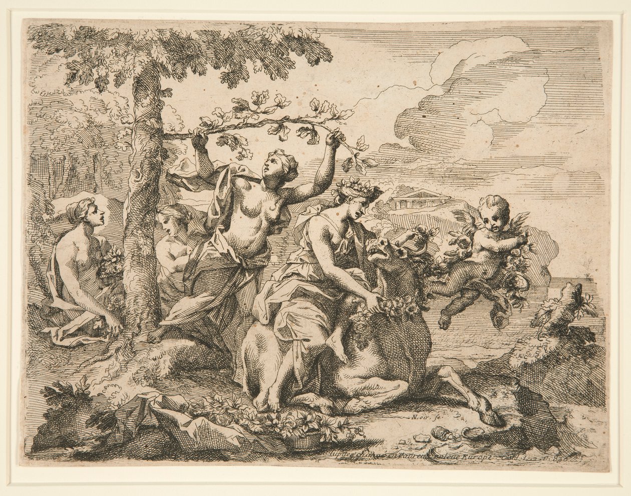 Rape of Europa by Nicolas Pierre Loir
