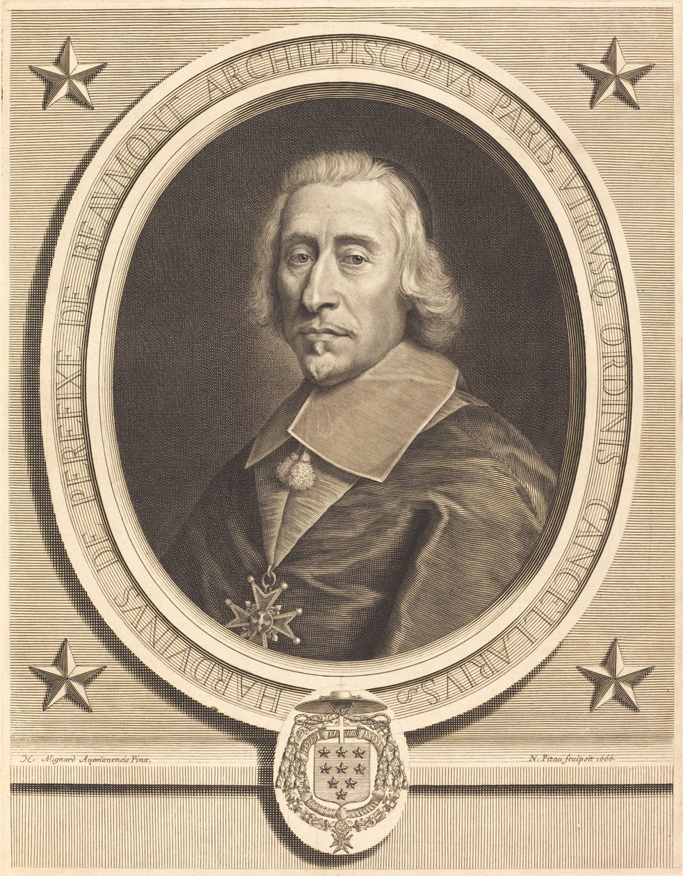 Perefixe de Beaumont by Nicolas Pitau I after Pierre Mignard I