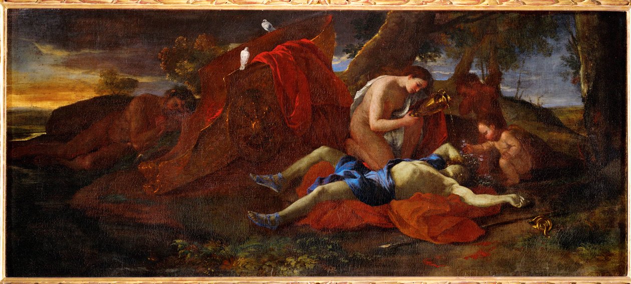 Venus Bemoans the Death of Adonis by Nicolas Poussin