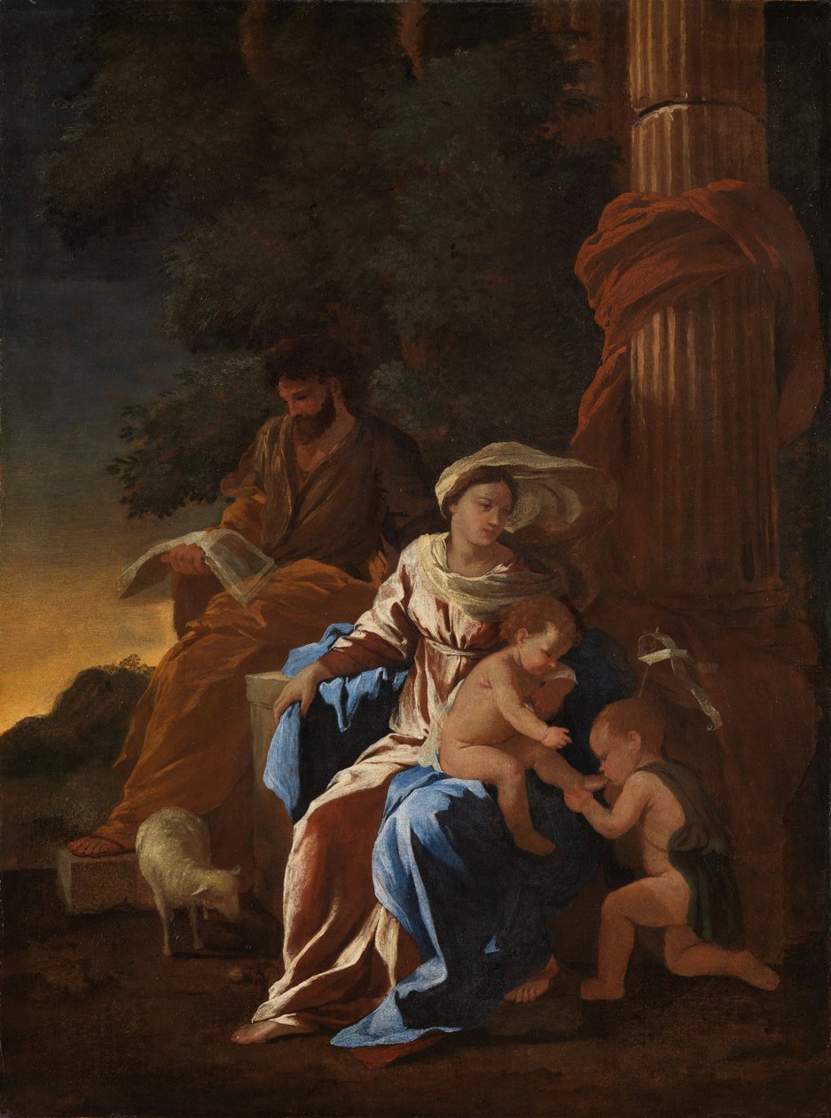 The Holy Family with the Infant Saint John by Nicolas Poussin