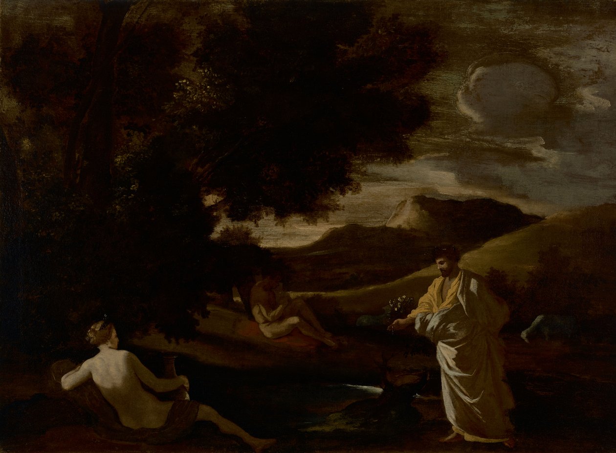 King Midas Turns an Oak Branch to Gold by Nicolas Poussin