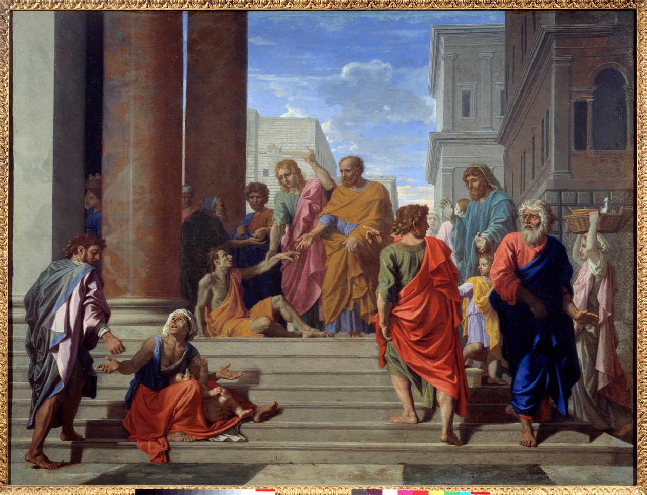 Saint Peter and Saint John Healing the Lame by Nicolas Poussin