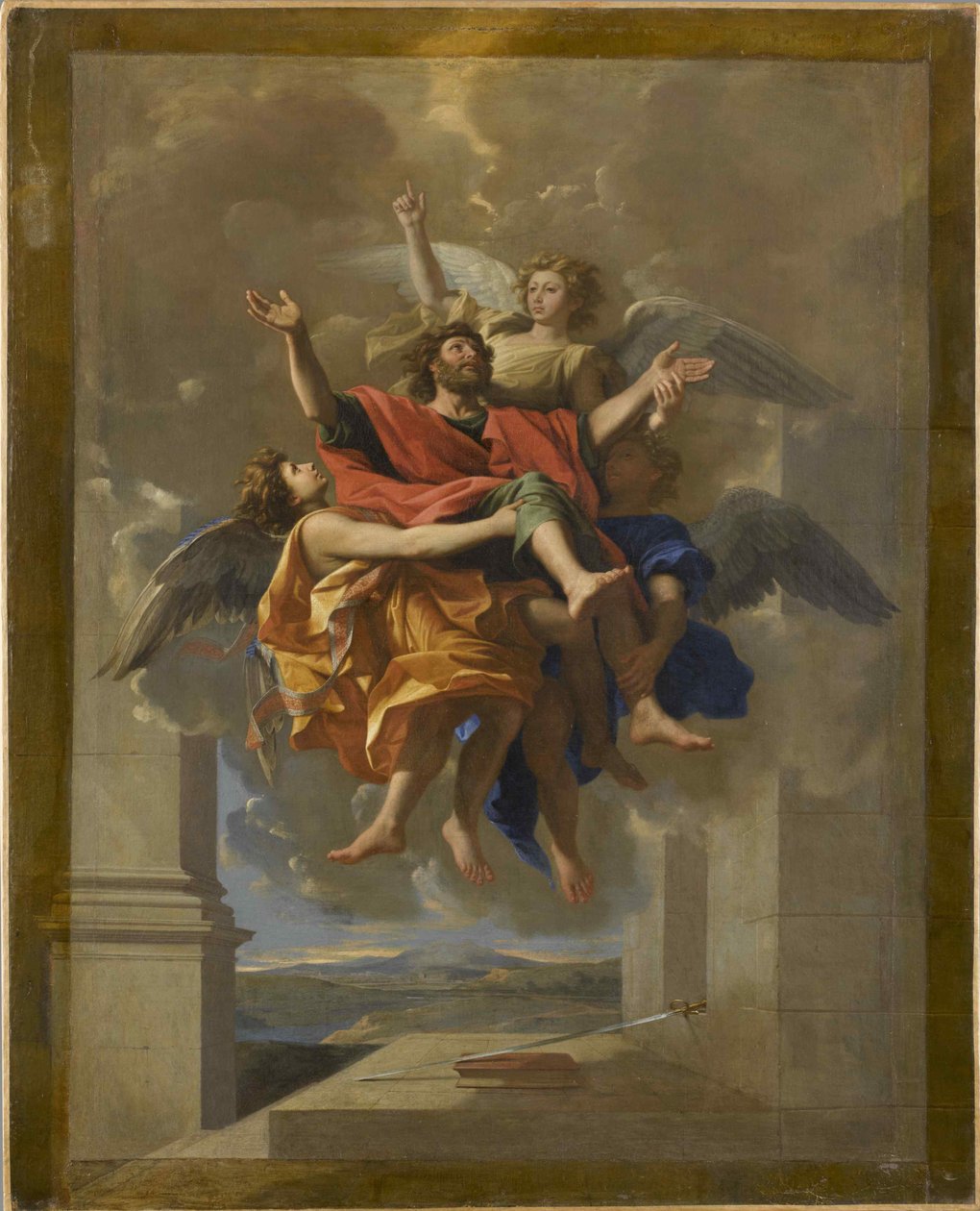 The ecstasy of Saint Paul by Nicolas Poussin