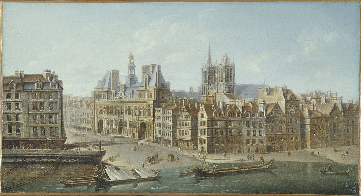 Hôtel de Ville and Place de Grève (now Place de l