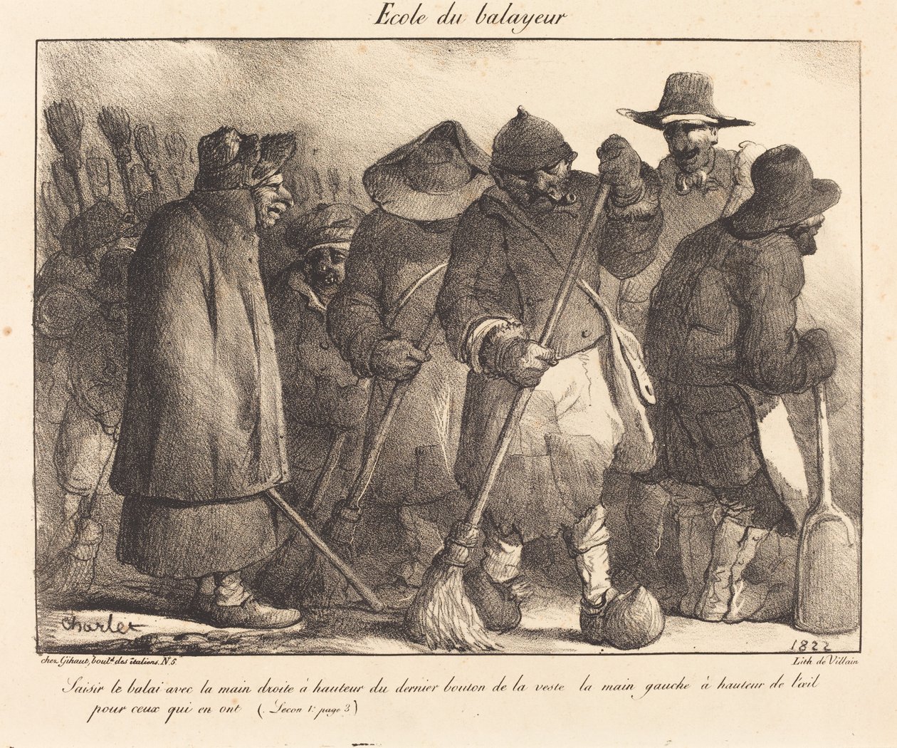 School of the Sweeper by Nicolas Toussaint Charlet