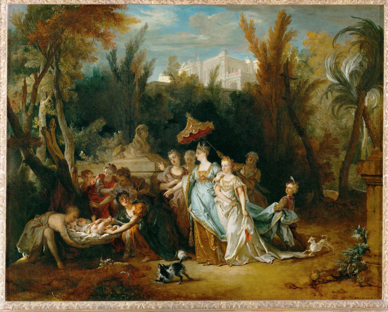 Moses Saved from the Rushes by Nicolas de (workshop) Largilliere