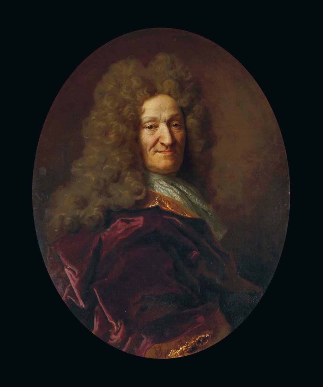 Portrait of Jean de La Fontaine, Aged 73 Years by Nicolas de Largilliere