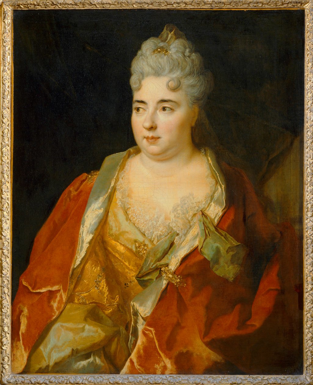 Portrait of a Lady Said to be Marie-Anne Mancini, Duchess of Bouillon by Nicolas de Largillière