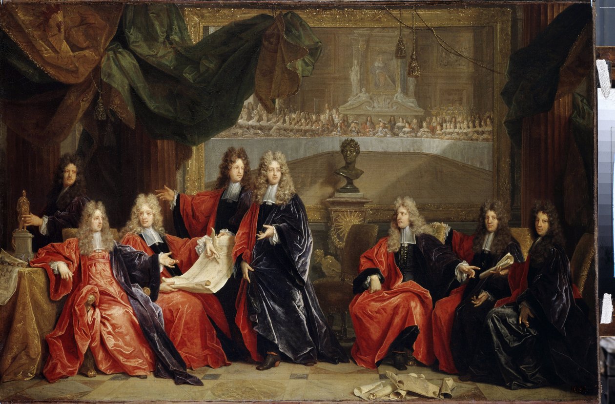 Provost and Municipal Magistrates of Paris Discussing the Celebration of Louis XIV by Nicolas de Largillière