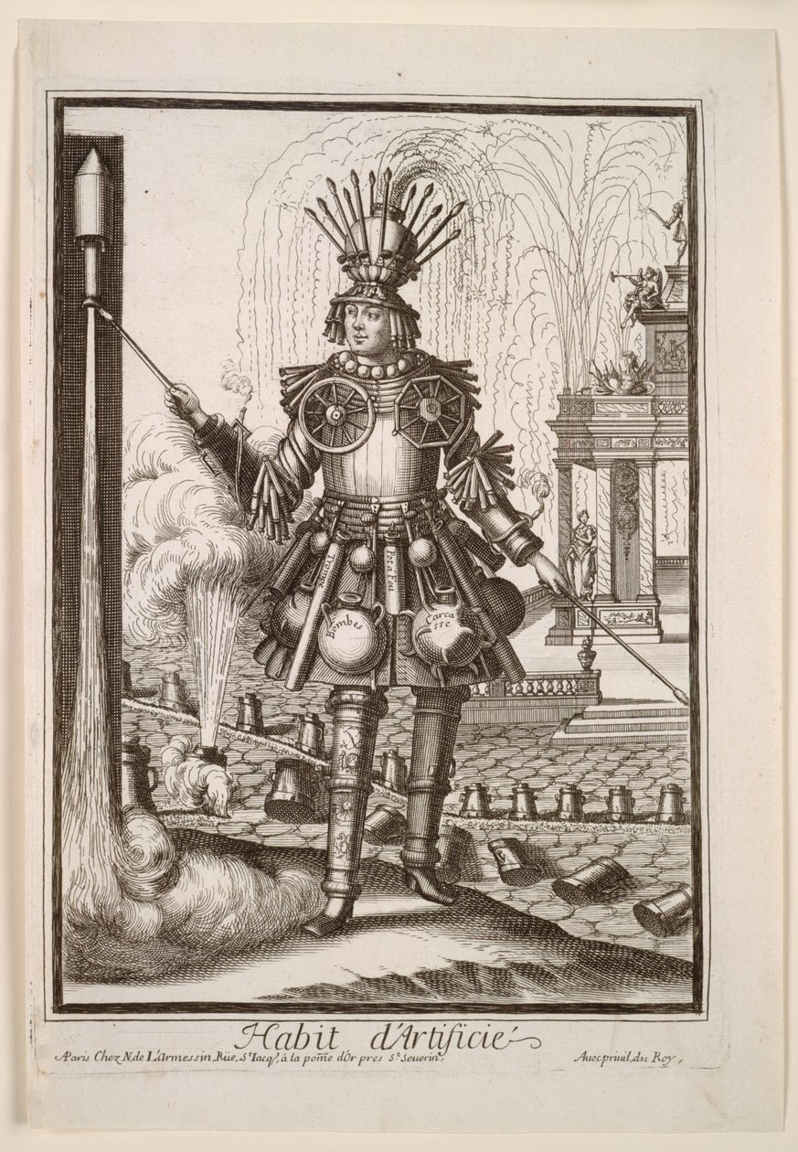 Fanciful Costumes: Costume of the Fireworks Maker by Nicolas de Larmessin II