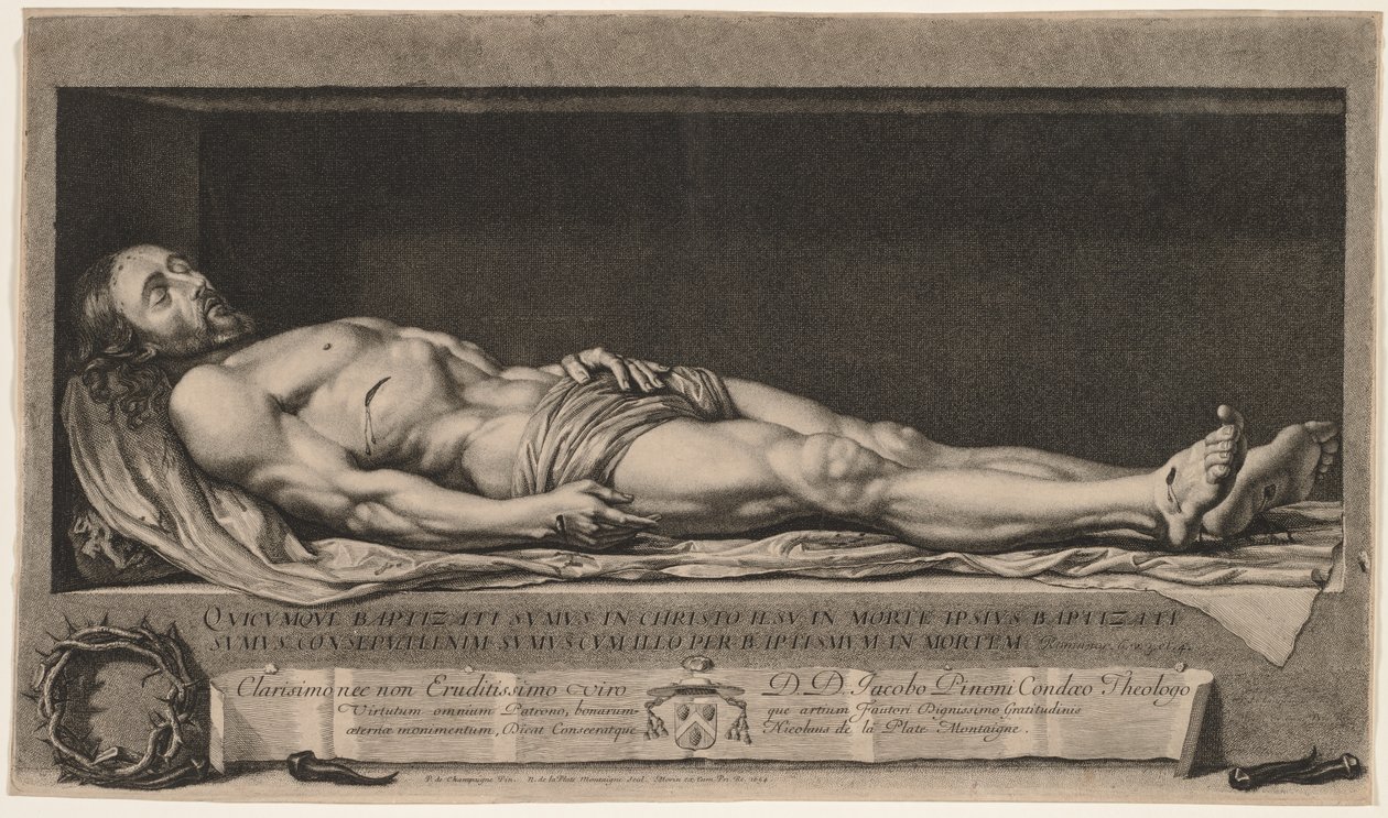 The Body of Christ in the Sepulchre by Nicolas de Platte Montagne