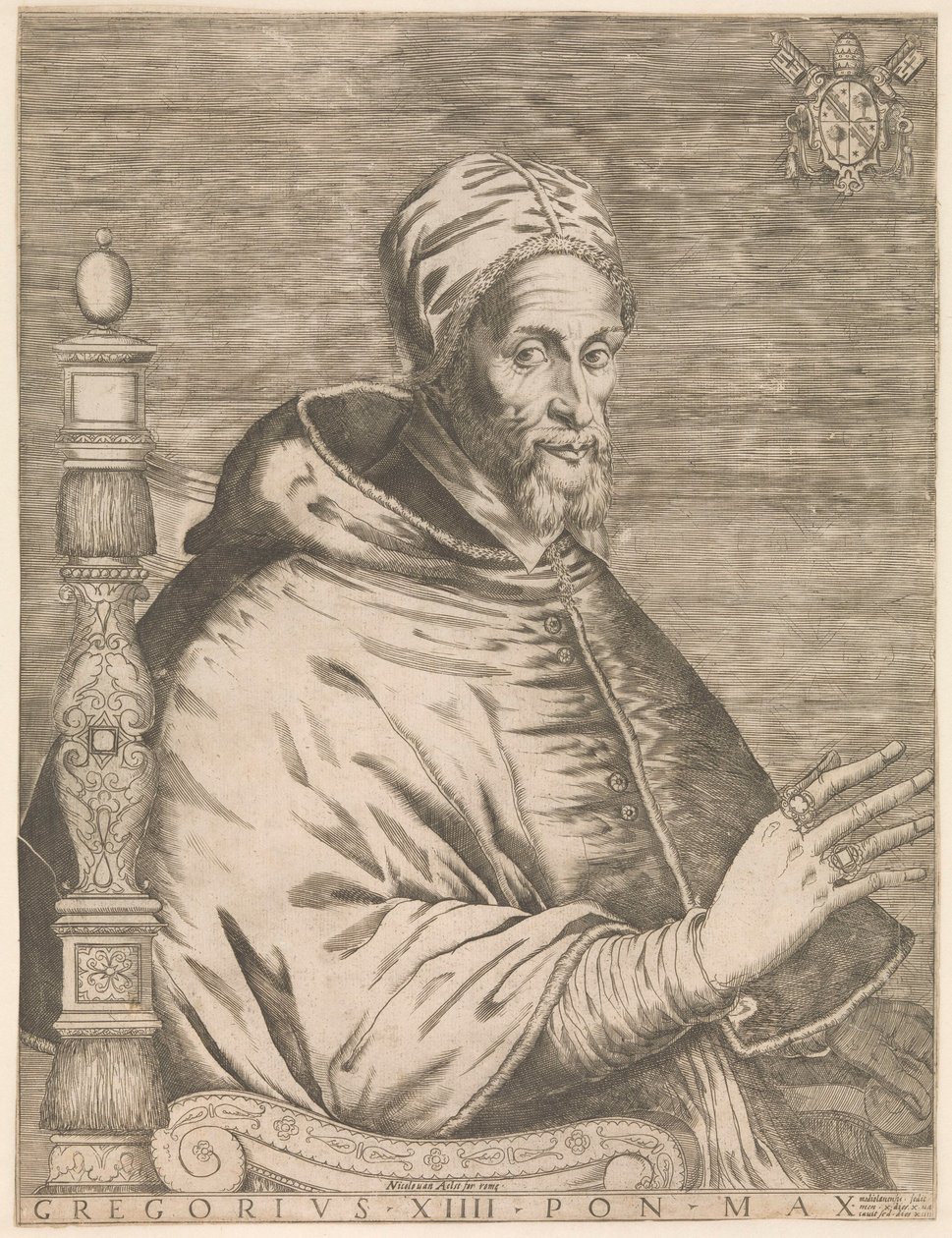 Portrait of Pope Gregory XIV, Seated by Nicolaus van Aelst (attributed to)