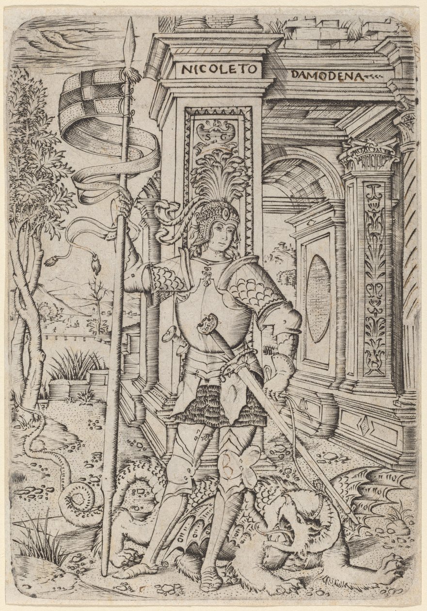 Saint George by Nicoletto da Modena