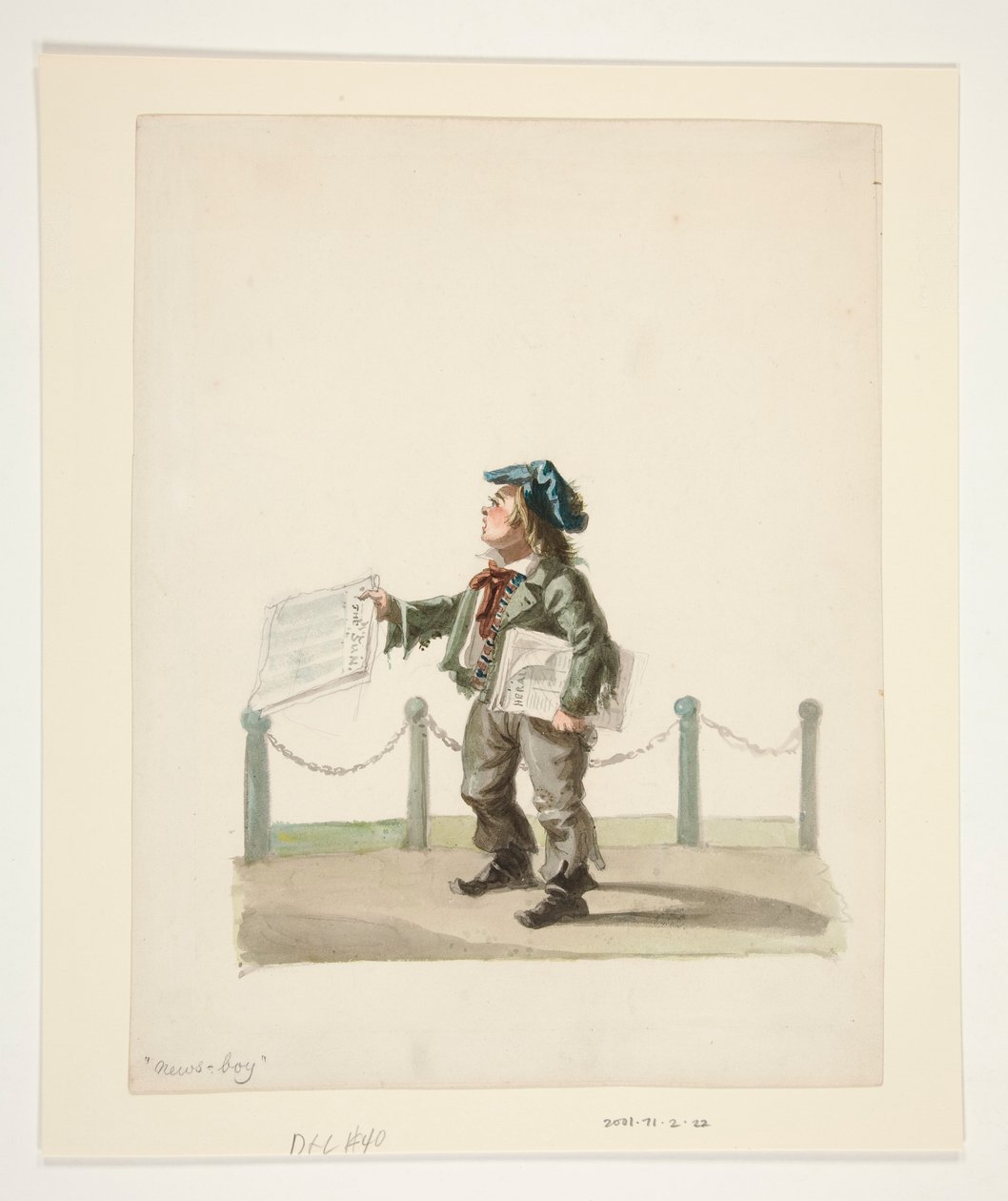 The Newsboy by Nicolino Calyo