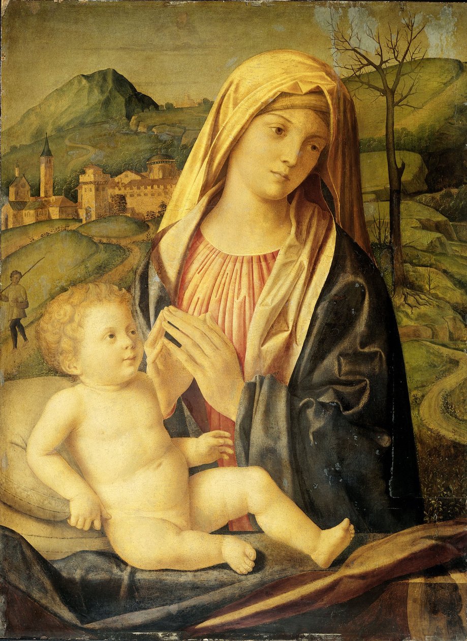 Maria mit Kind von Nicolo Rondinelli: Kunstdruck kaufen