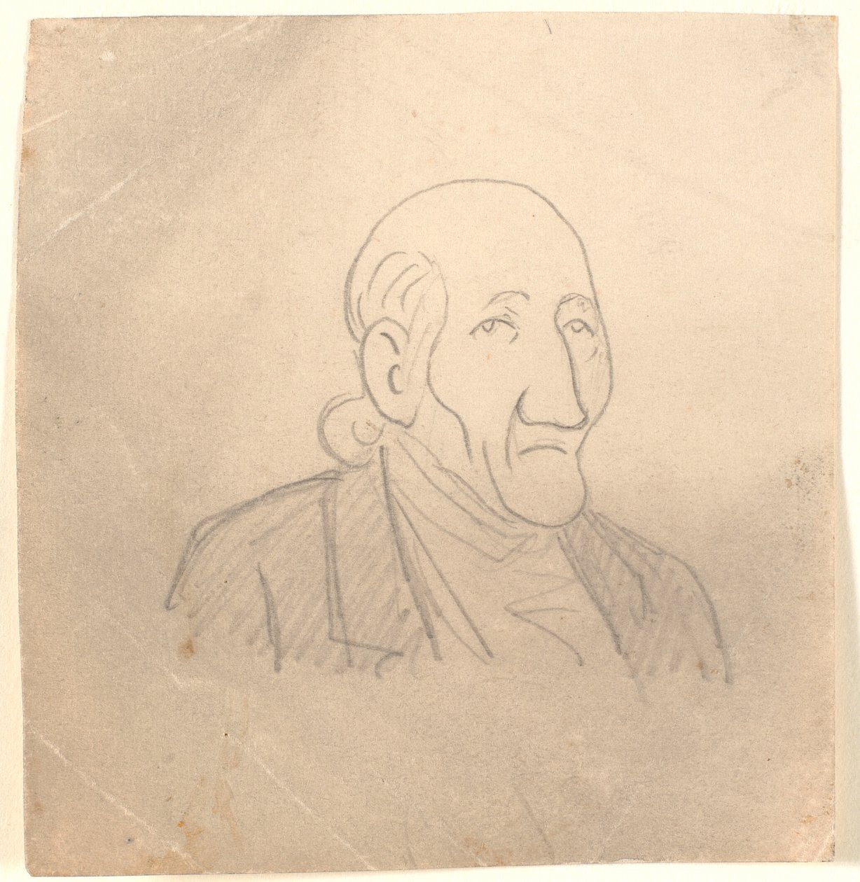 Caricatured Portrait of an Old Man by Niels Skovgaard