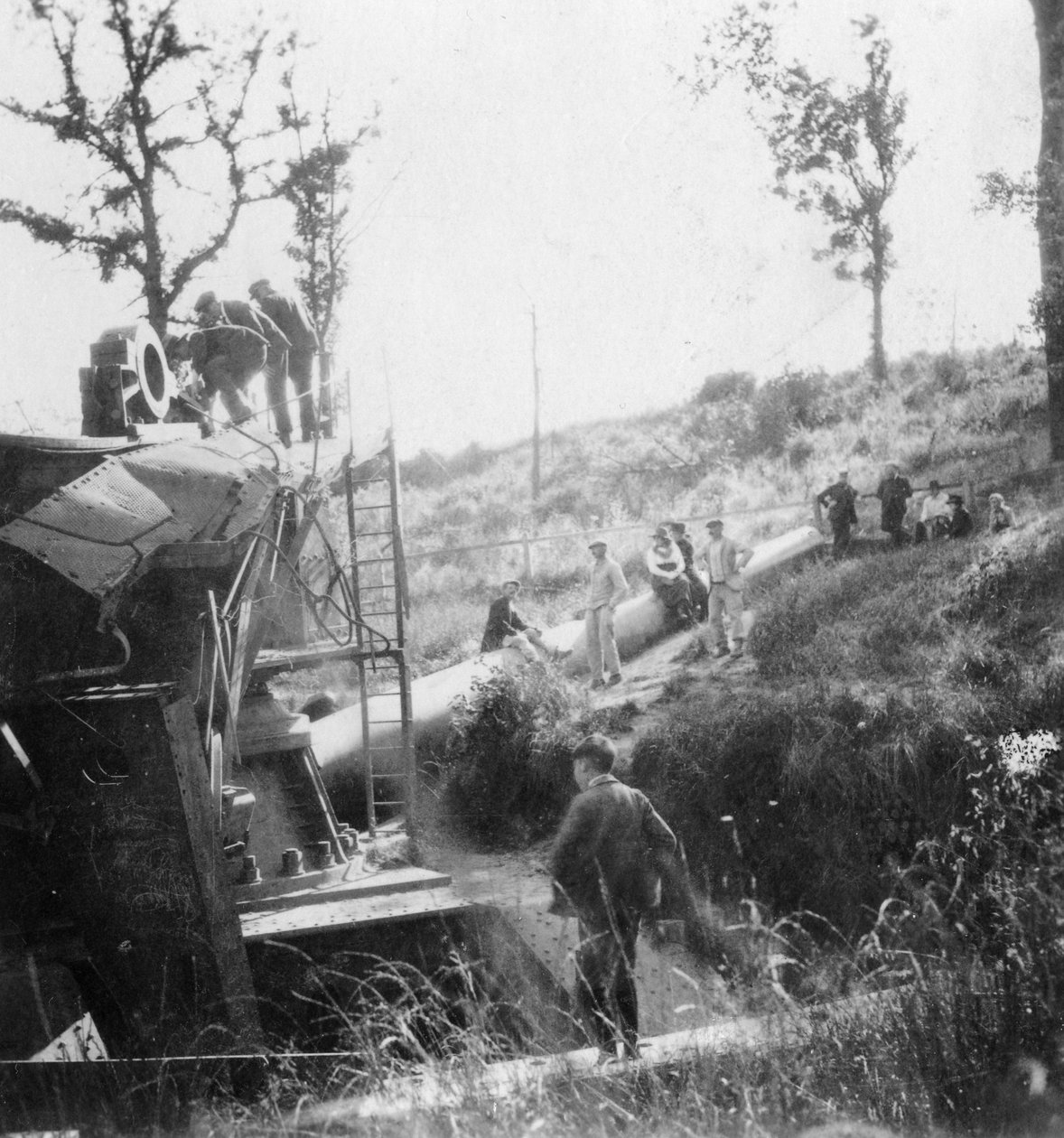 Big Bertha, the German Gun that Shelled Paris, World War I, c. 1918 by Nightingale and Co