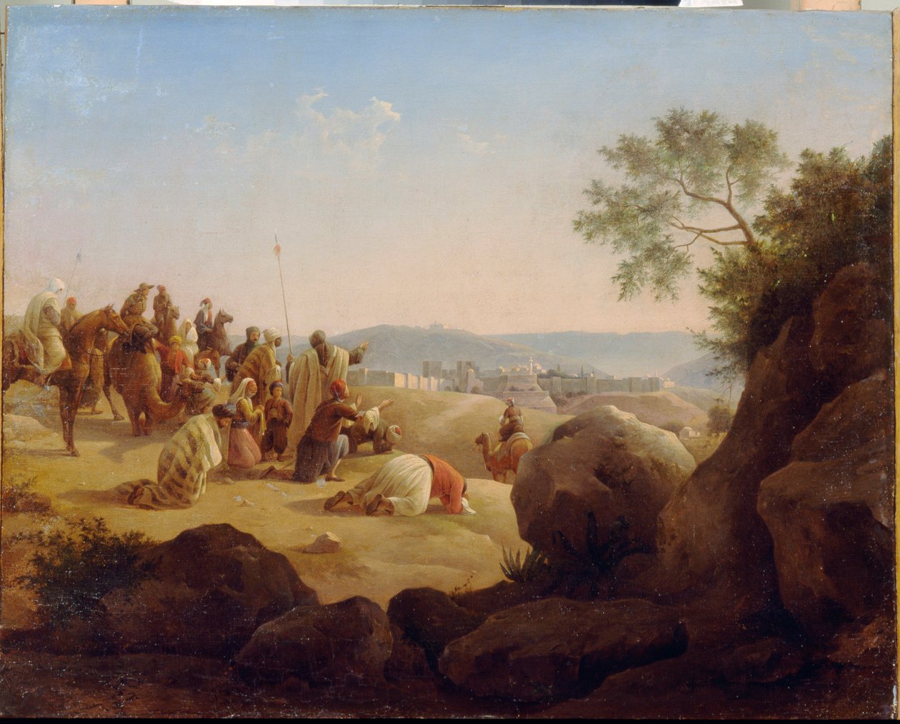 The Pilgrims Before Jerusalem by Nikanor Grigorievich Tschernezoff