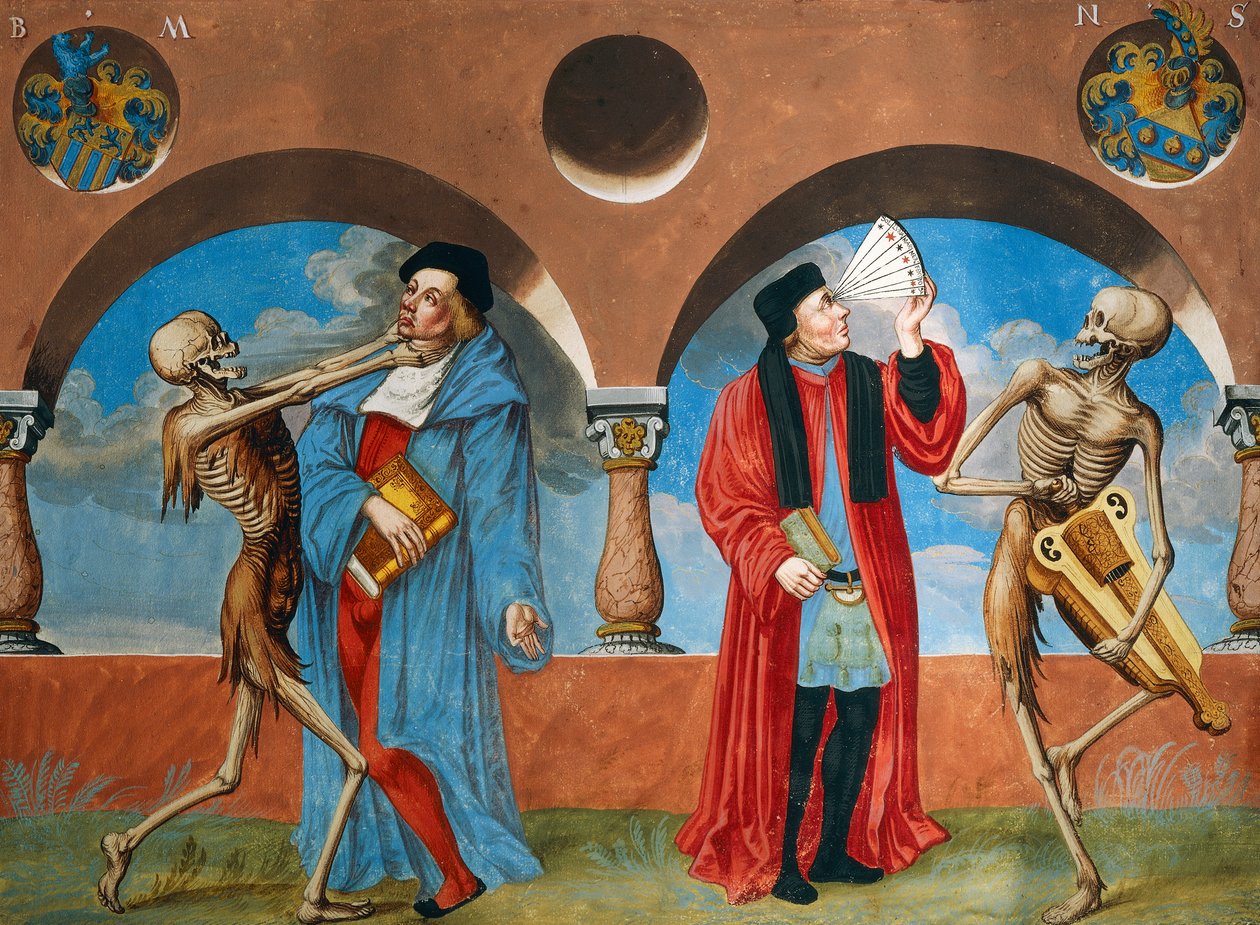 Death, Canon lawyer and Astrologer by Niklaus Manuel