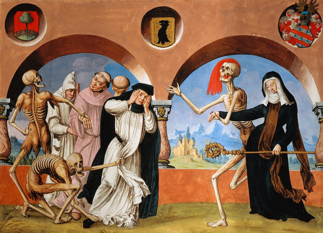 Death, Monks and Abbess by Niklaus Manuel