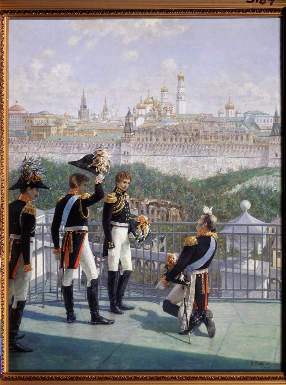 Frederick William III of Prussia Thanking Moscow for the Rescue of His Empire by Nikolai Sergeyevich Matveyev