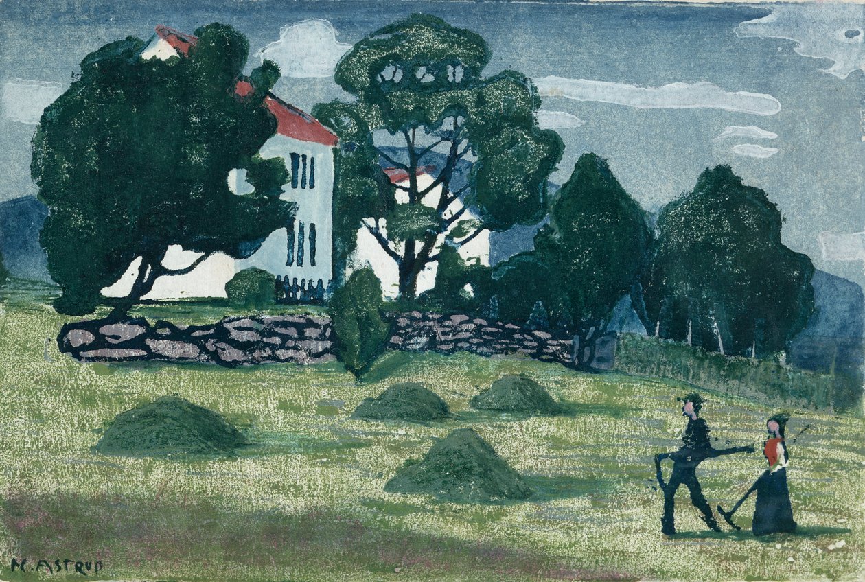Home from Work by Nikolai Astrup