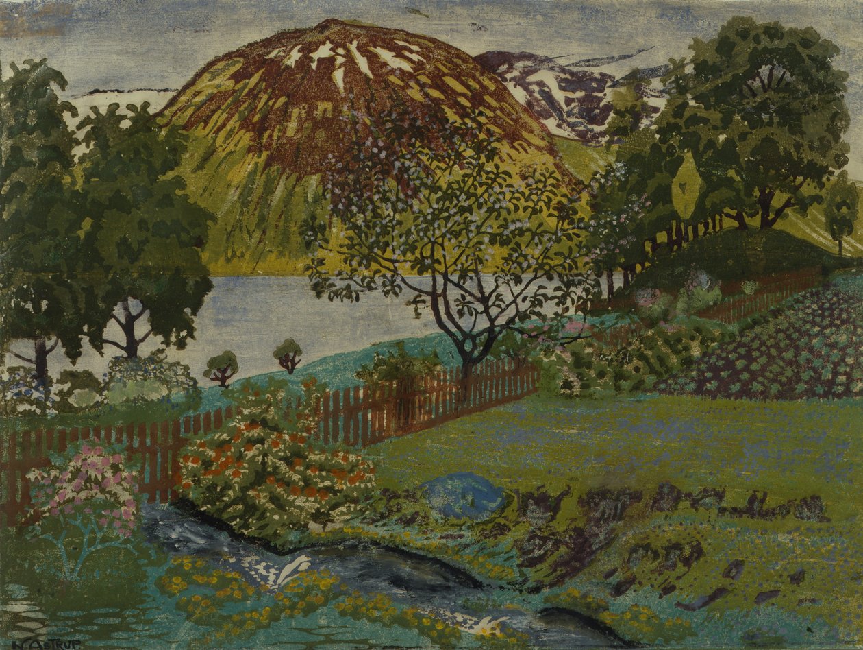 June Night in the Garden by Nikolai Astrup