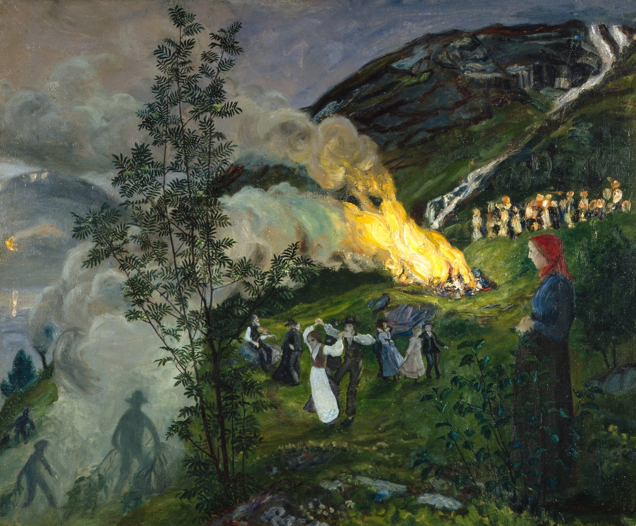 Midsummer Fire by Nikolai Astrup