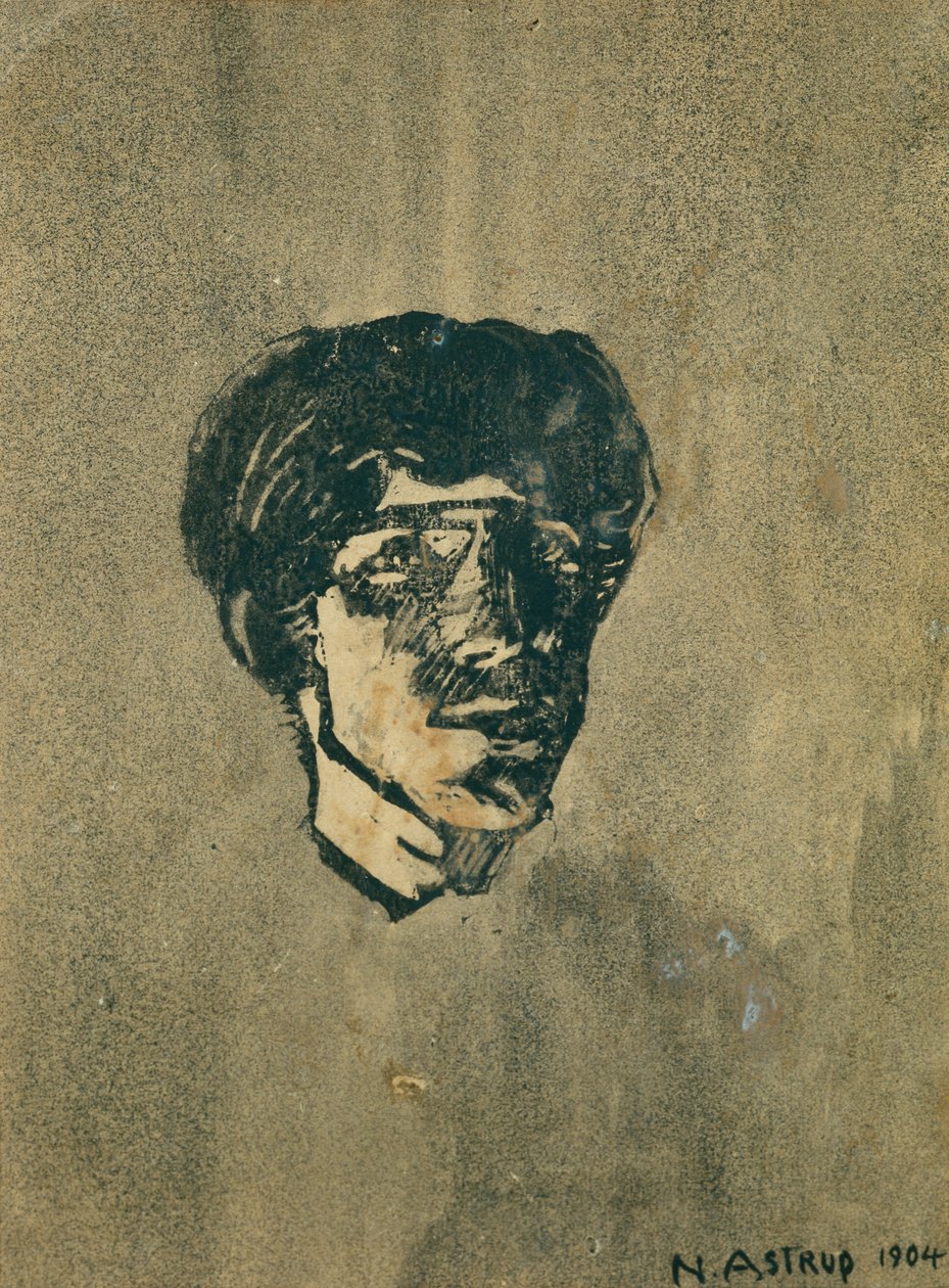 Small Self-Portrait by Nikolai Astrup