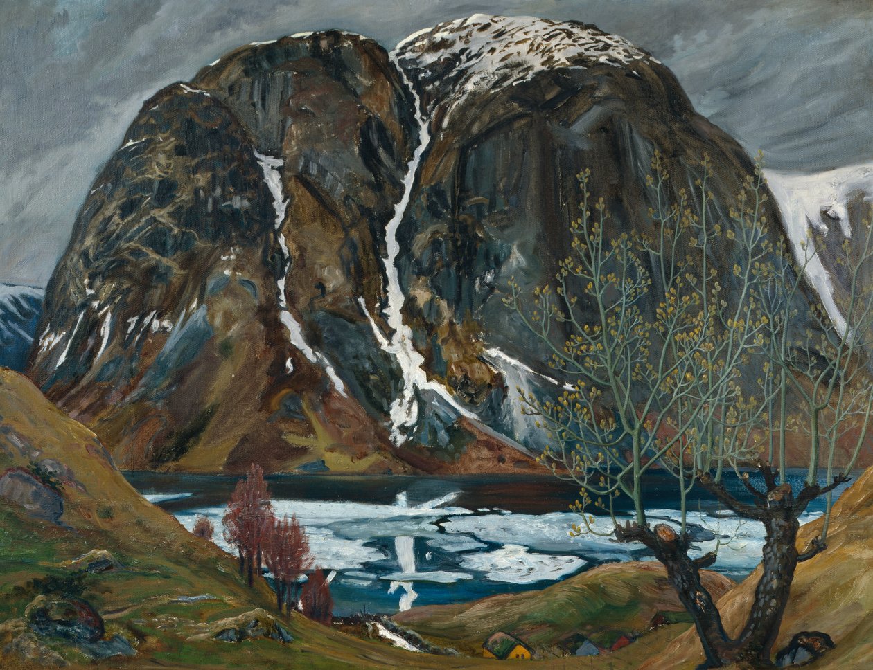 Spring Thaw Under the Hill by Nikolai Astrup