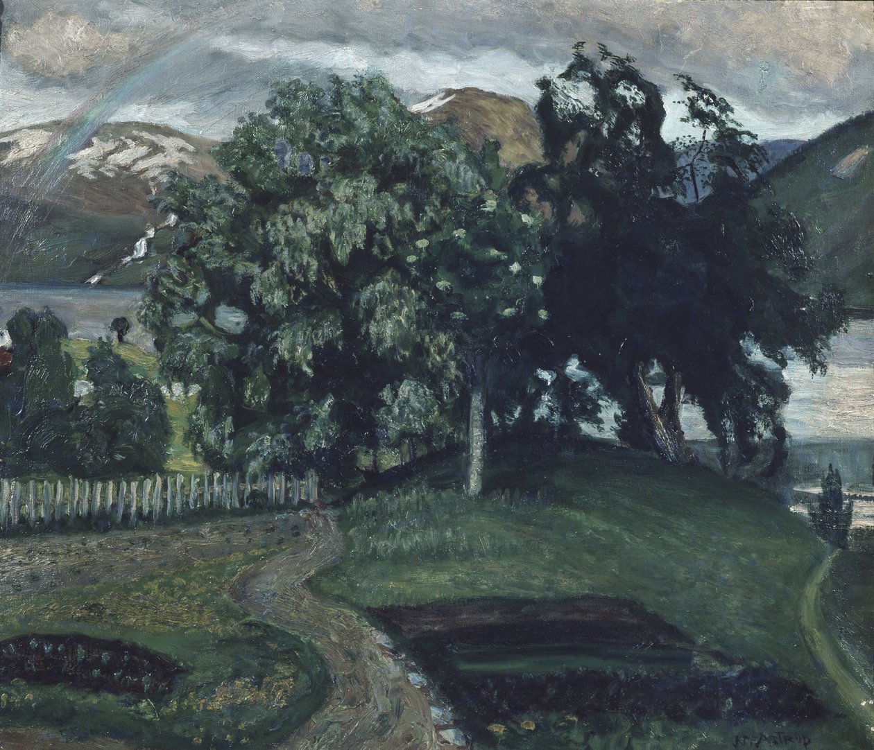 The Vicarage Garden by Nikolai Astrup