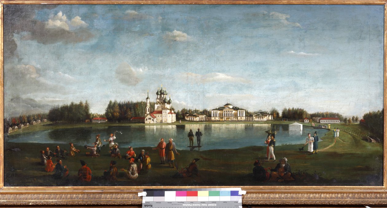 View of the Ostankino Estate by Nikolai Ivanov Podklutchnikov