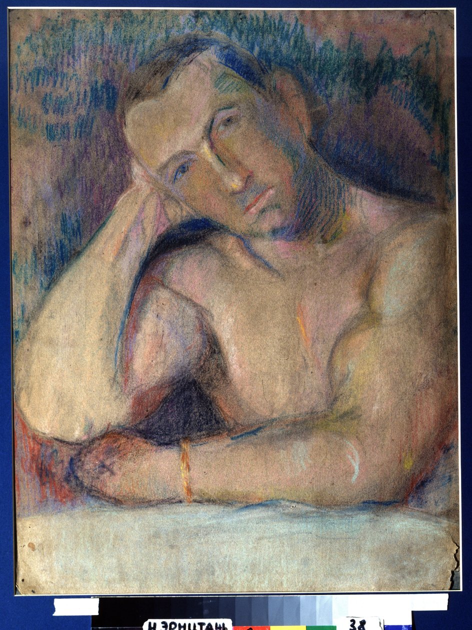 Portrait of the Poet Benedikt Livshits by Nikolai Ivanovich Kulbin