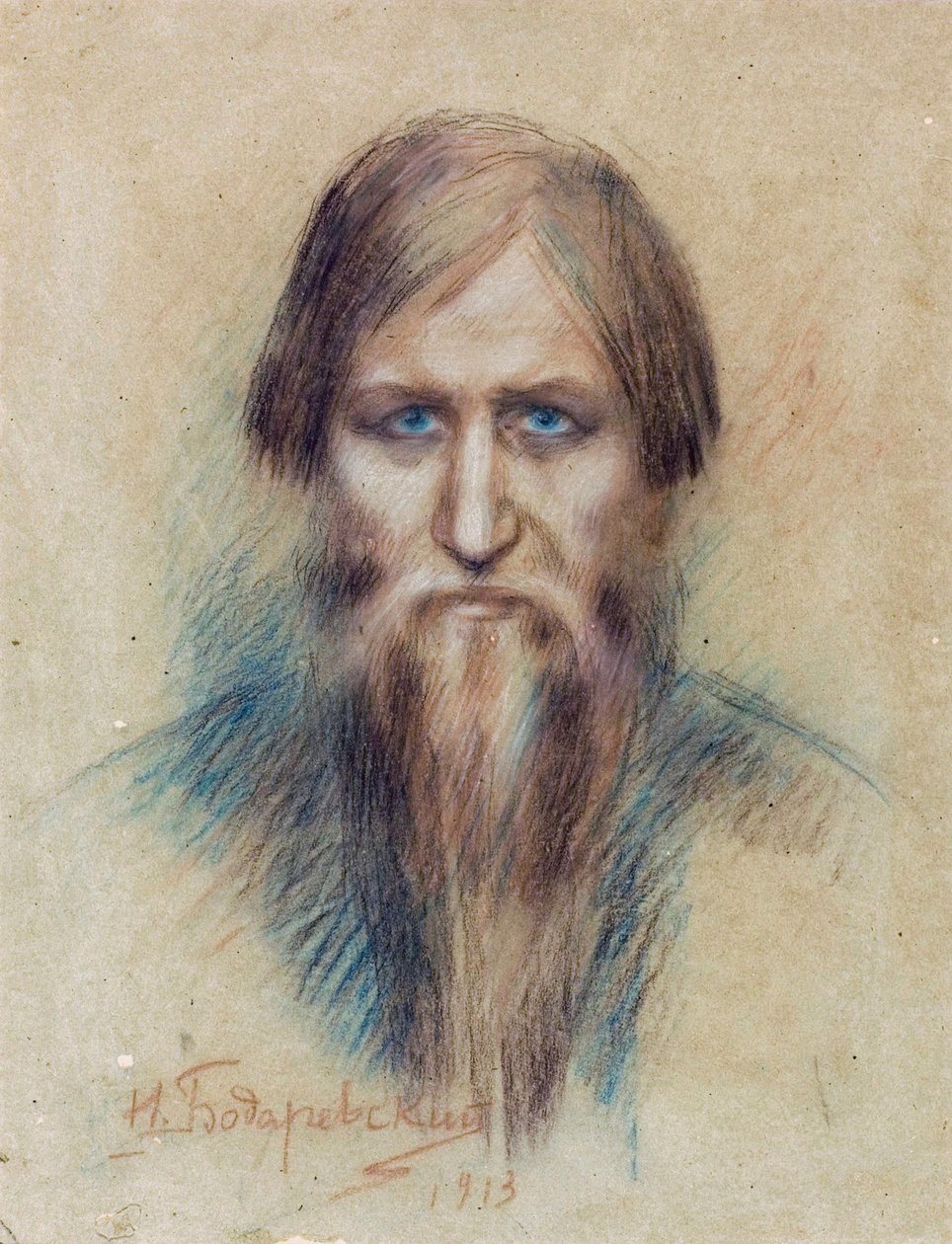 Portrait of the Russian Mystic Grigori Rasputin by Nikolai K. Bodarevski