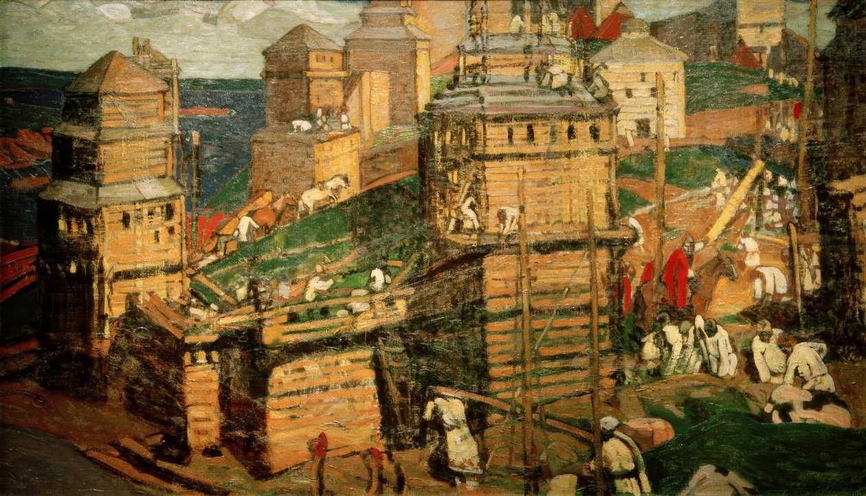 Building a City by Nikolai Konstantinowitsch Roerich