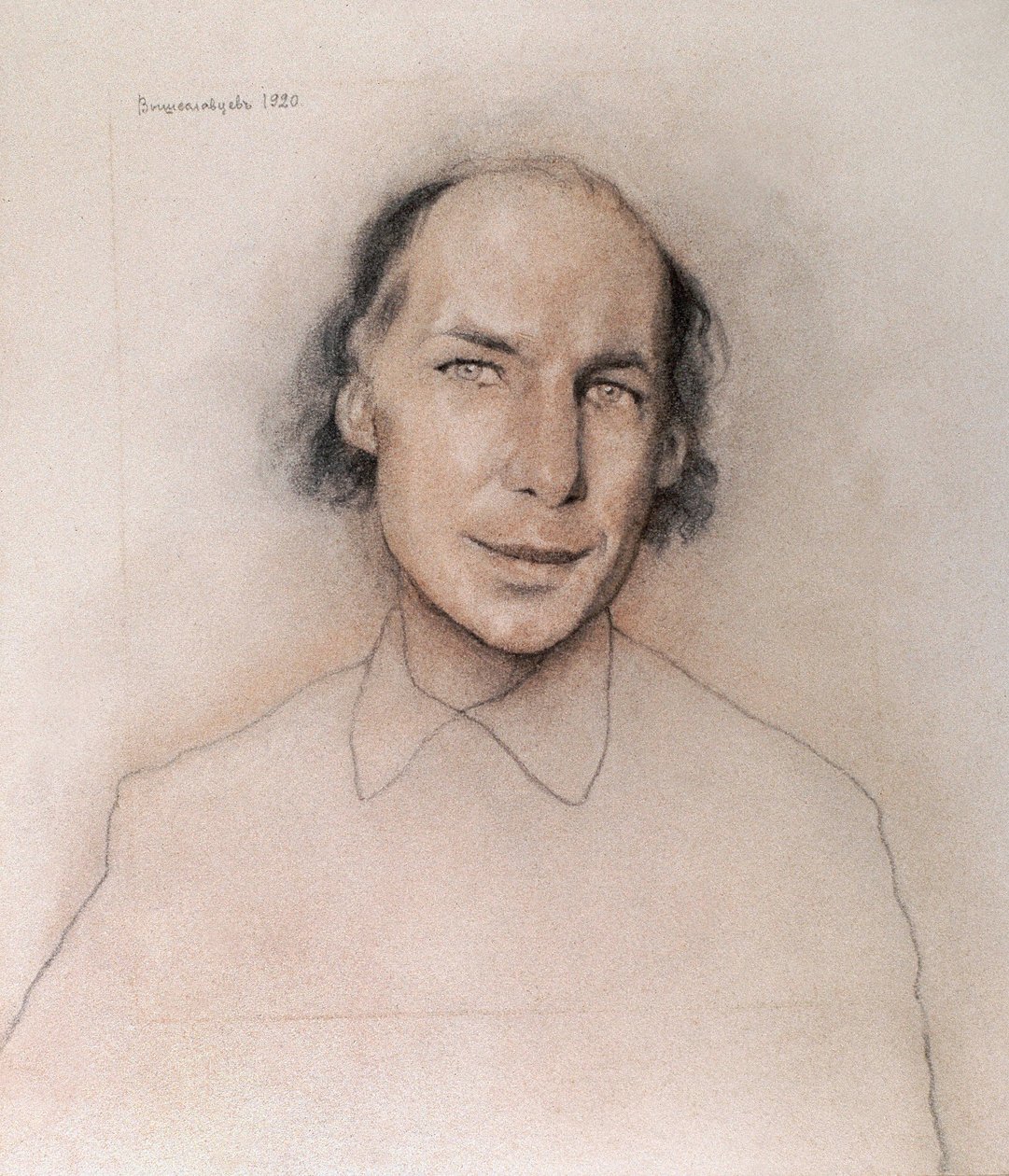Portrait of Russian writer Andrei Biely by Nikolai Nikolayevich Vysheslavtsev
