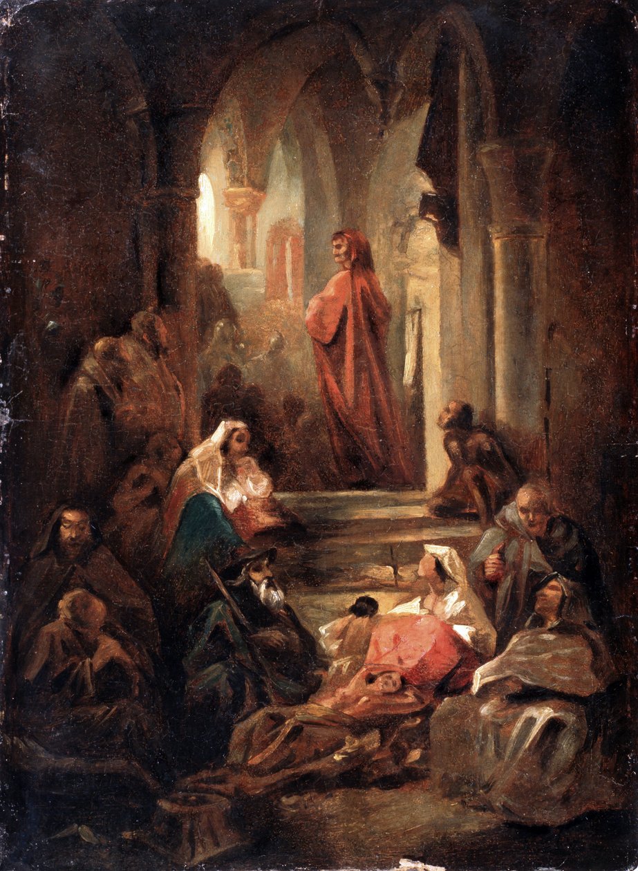 A Scene From the Life of Dante Alighieri by Nikolai Petrovich Lomtev