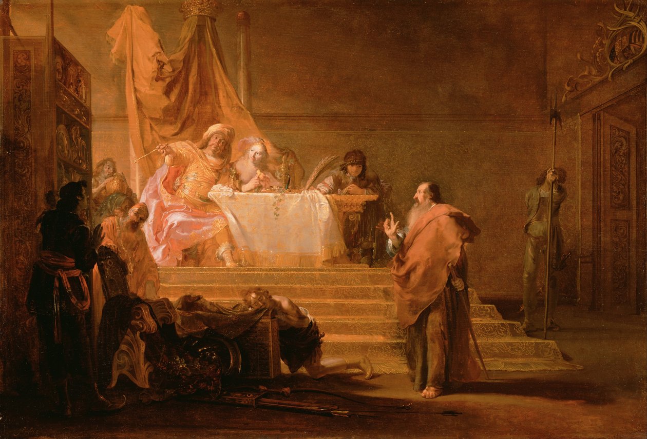 Solon before Croesus by Nikolaus Knüpfer