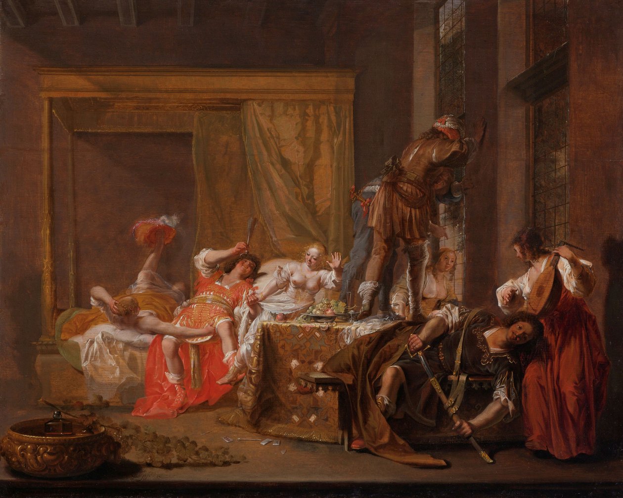 Scene from the Wedding of Messalina and Gaius Sillius by Nikolaus Knüpfer