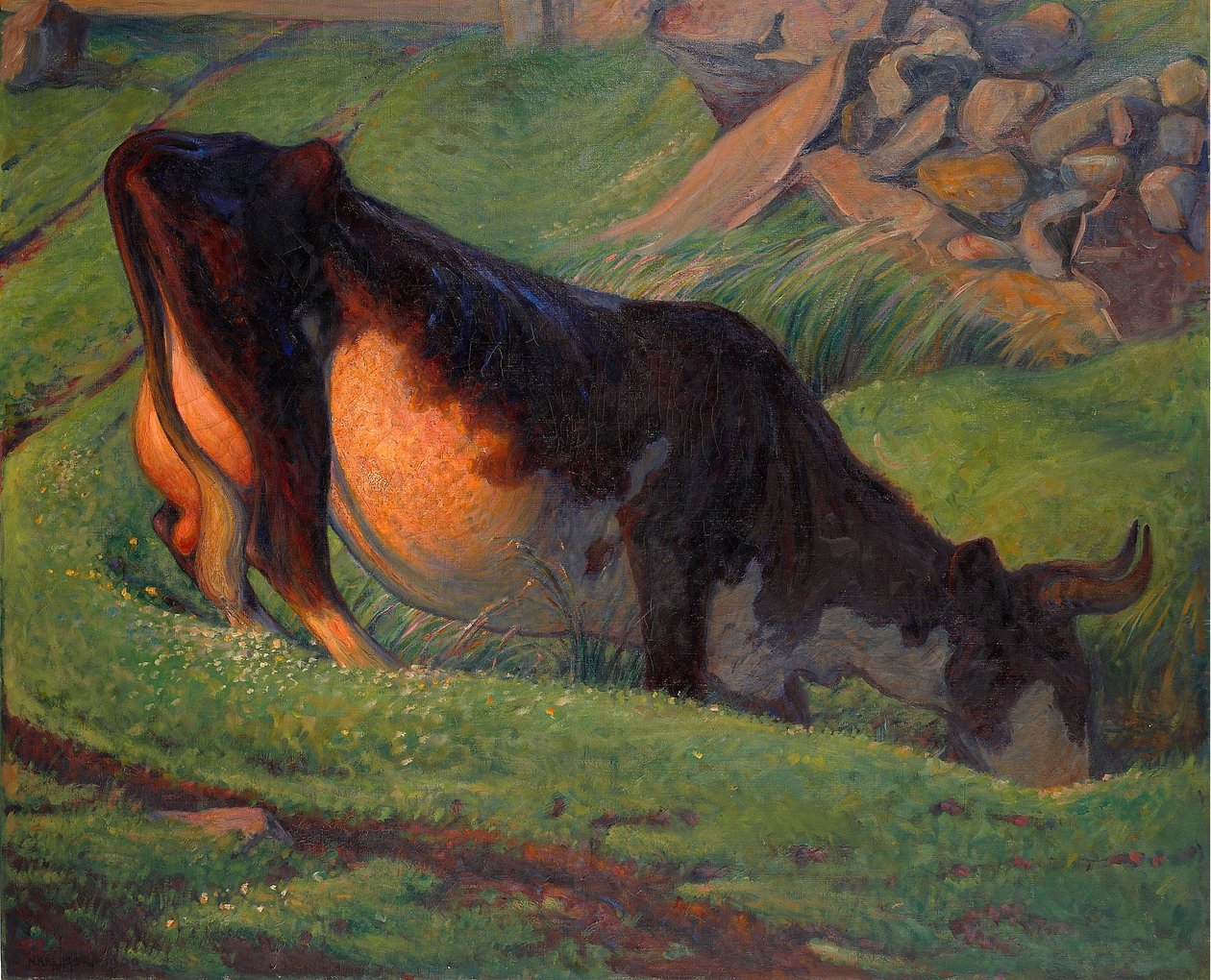 Grazing Cow by Nils Kreuger