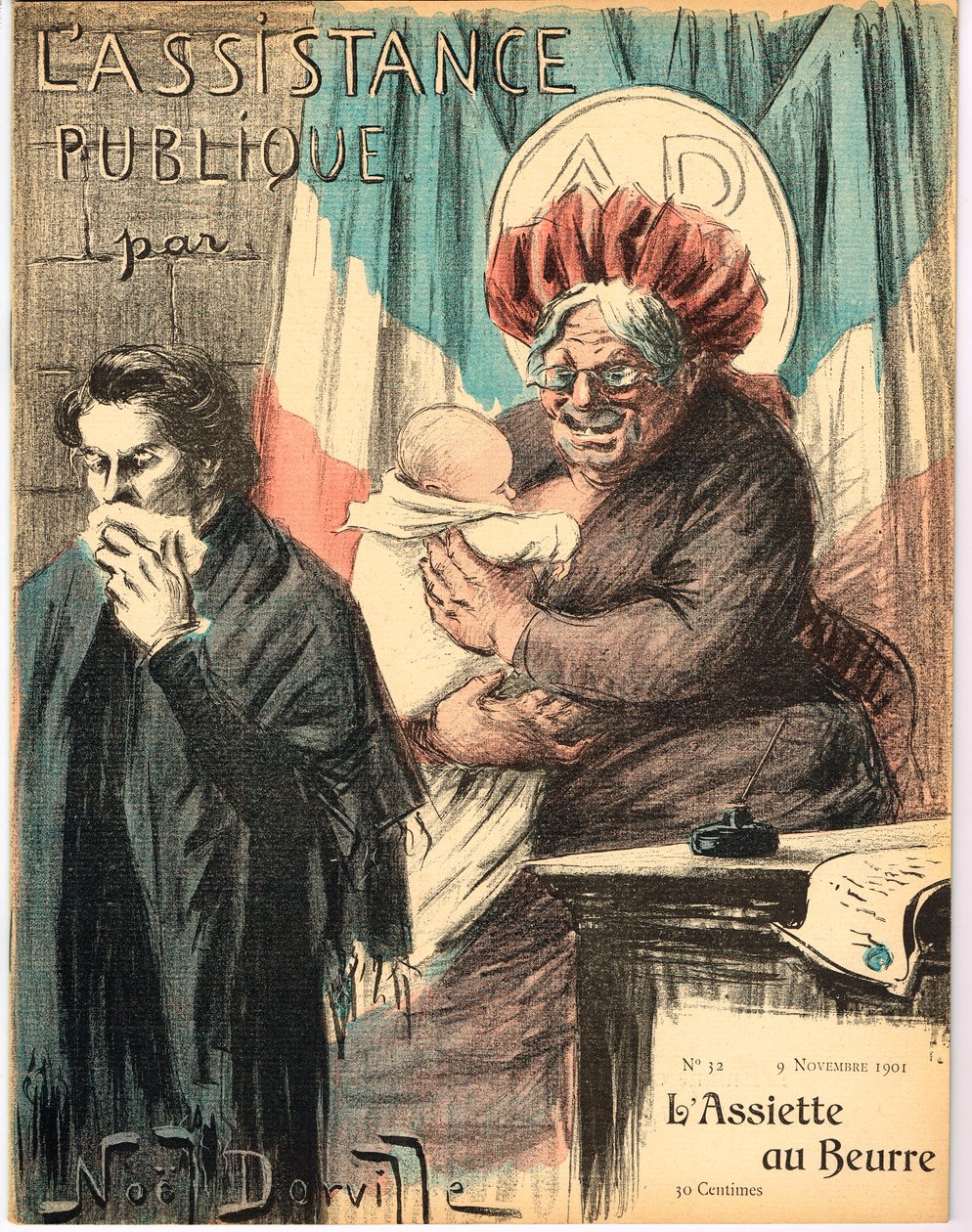 Cover of The Butter Plate, Satirical in Colors by Noel Dorville