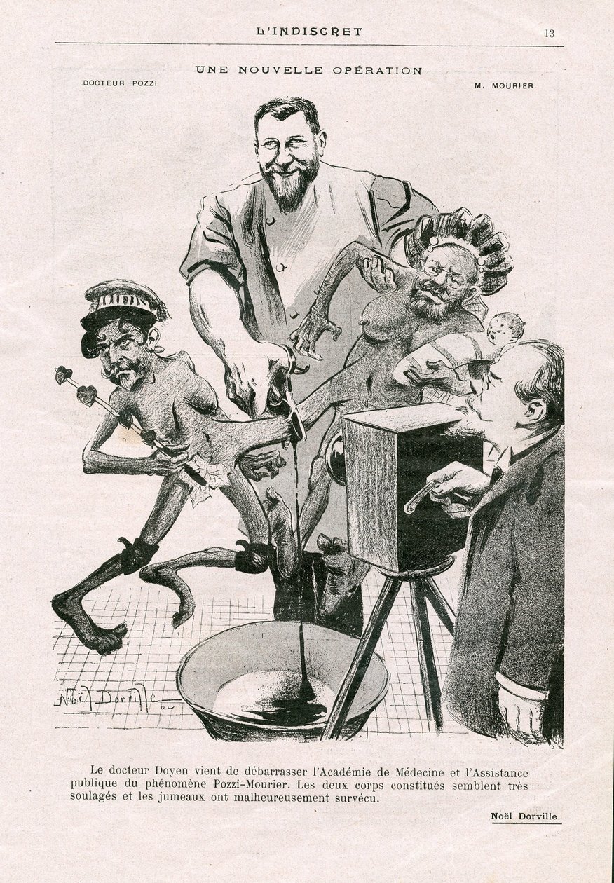 The Indiscreet, Satirical in B & W by Noel Dorville