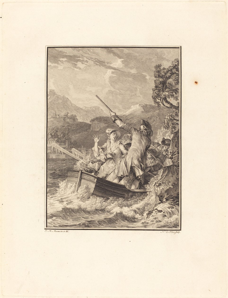 The Boat by Noël Le Mire after Jean Michel Moreau